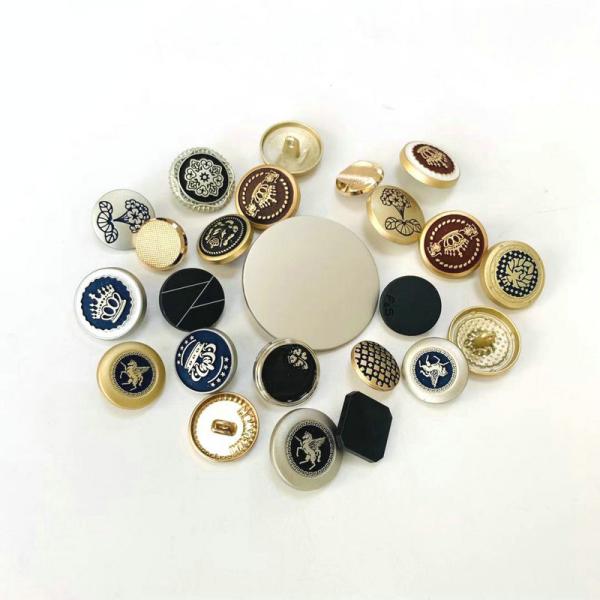 High quality Customized Engraved Debossed Emboss Logo Metal Coat Button Botones