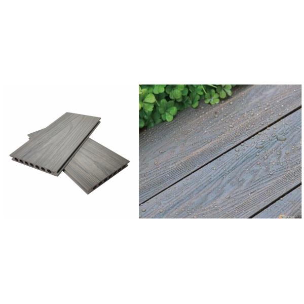 Engineered Swimming Pool Waterproof Co Extrusion Decking WPC Panels 8ft