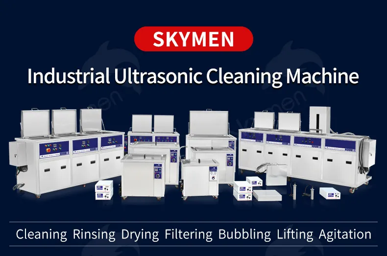 Large Double Tanks Industrial Ultrasonic Cleaning Machine Rinsing Ultrasonic Cleaner for Oil Degrease 77L