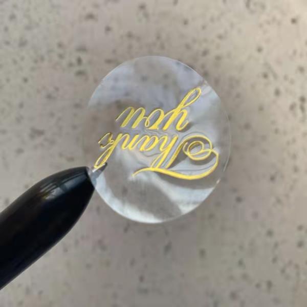 transparent Custom Die Cut Labels Vinyl Material Waterproof