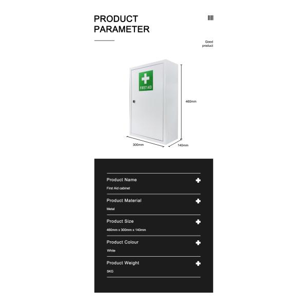 Customized Empty First Aid Cabinet Lockable For Emergency First Aid Contents