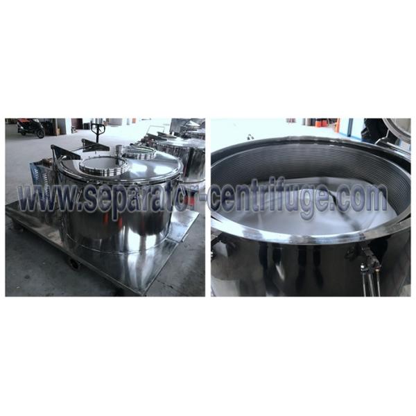 Low Temperature Floodable Separator Centrifuge For Separating Solvent From Extracted Material