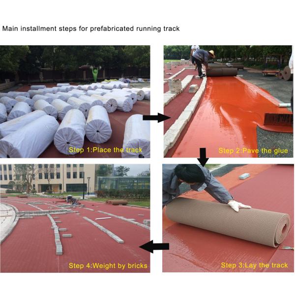 Athletic Prefabricated Running Track Synthetic Long Jump Runway 20m