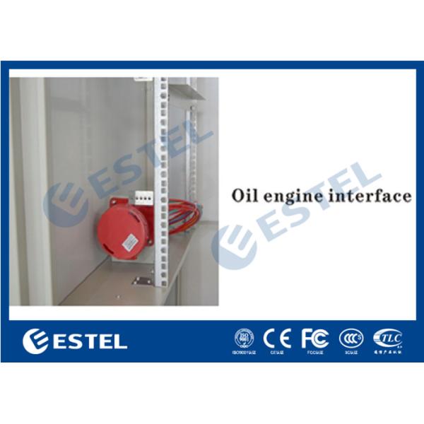 Floor Mounting Type Outdoor Electronic Equipment Enclosures With Oil Engine Interface