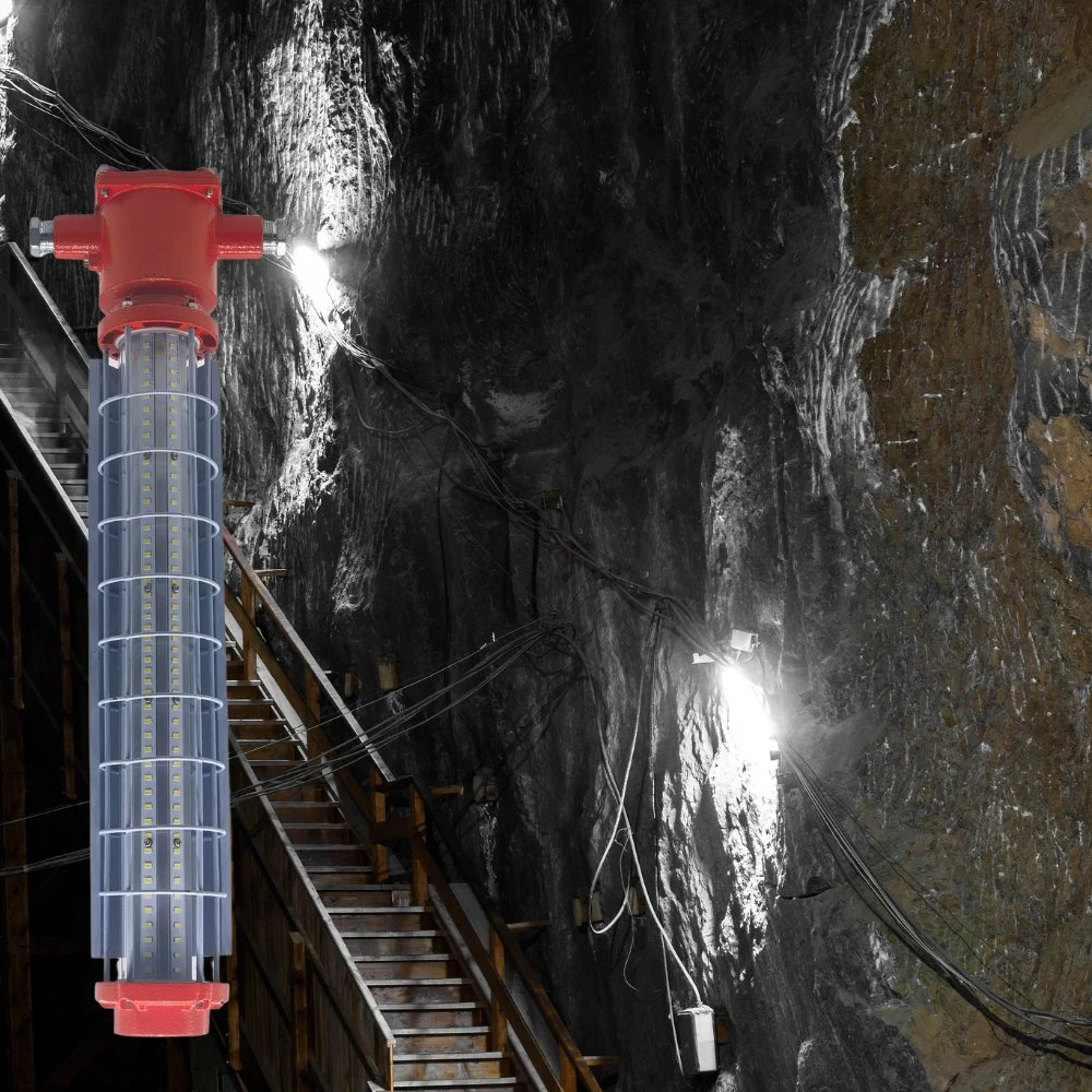 LED Explosion Proof Light Atex Certified IK10 Durable Robust Dustproof Gasoline Harsh Environment Mining Tunnel