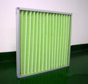 China Primary Efficiency Pleated Panel Air Filter , Paper Frame Pre Air Filter on sale