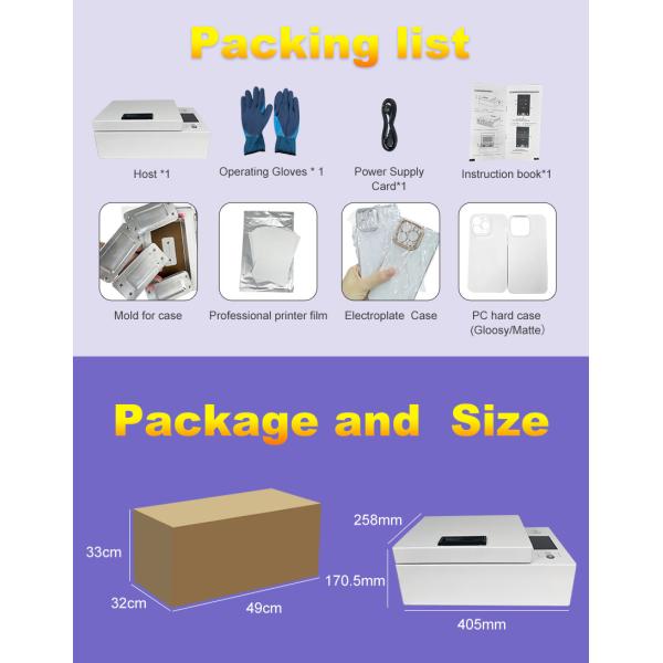 Vacuum 3d Sublimation Mobile Cover Printing Machine