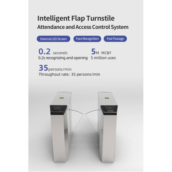Multifunctional Access Control Flap Barrier Gate Passage Entrance Control For Public Place