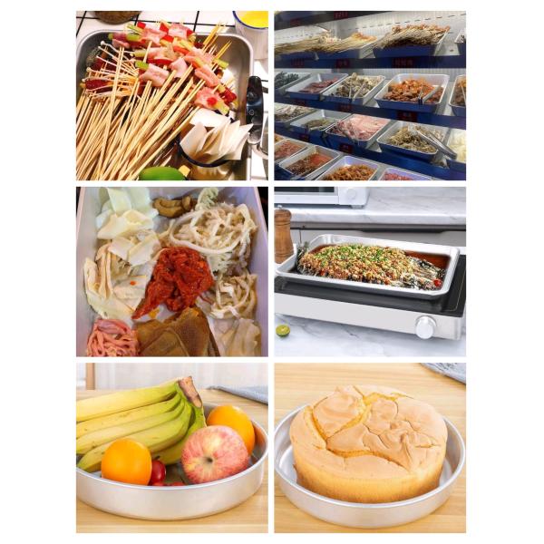 Recyclable Round Baking Tray -20℃~100℃ Aluminum Baking Pans