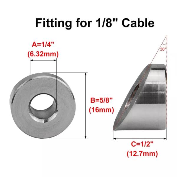 Cable Railing Angle Washers Beveled Washer for Deck Cable Railing