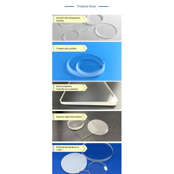 Optical Quartz Glass Plate Cavity Obzervation Sio2