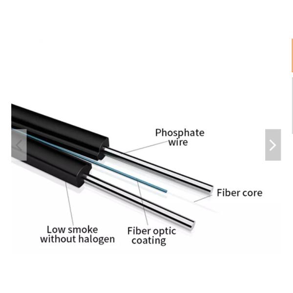 GJXH FTTH Drop Cable LSZH Jacket 1 Core 2 Core G657A FTTH Drop Fiber Cable