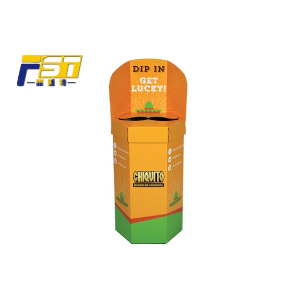 Easy Assembled Newspaper Dump Bins Moisture Resistant Customized Logo Print