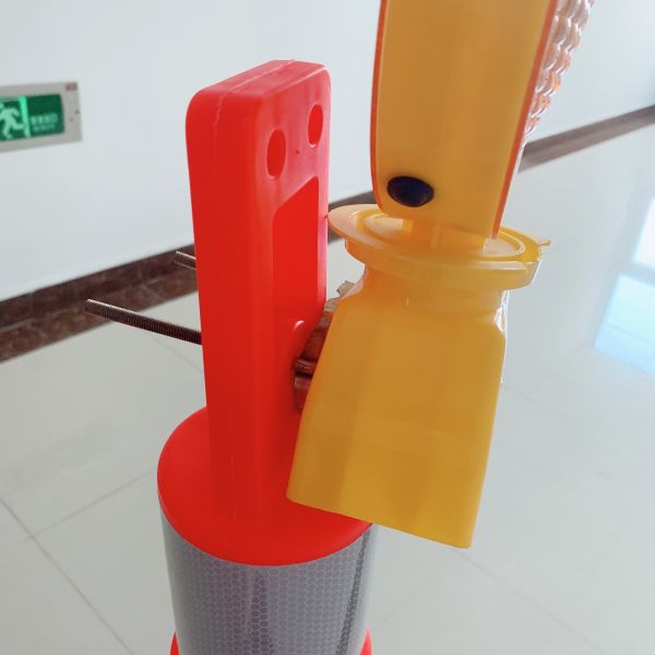 Spring Post high visibility traffic safety post engineered to improve road safety and provide clear traffic lane marking