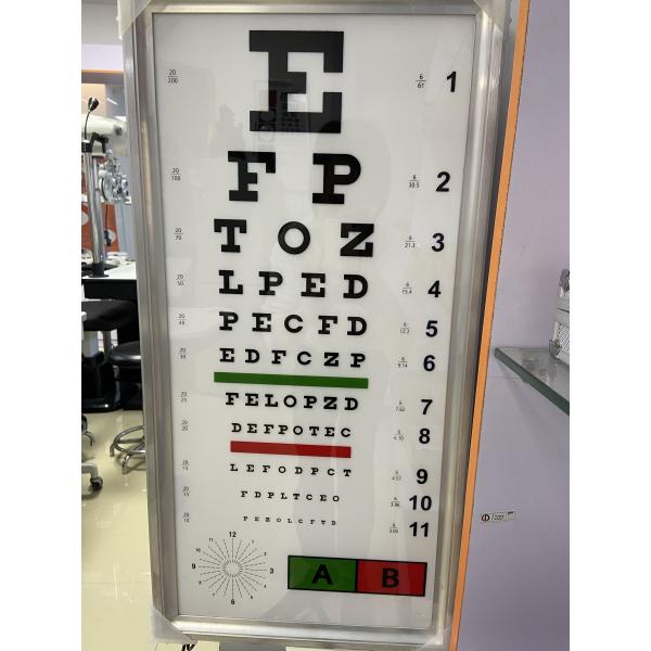 60*30cm Eye Care Ophthalmic Led 3m Visual Acuity Chart