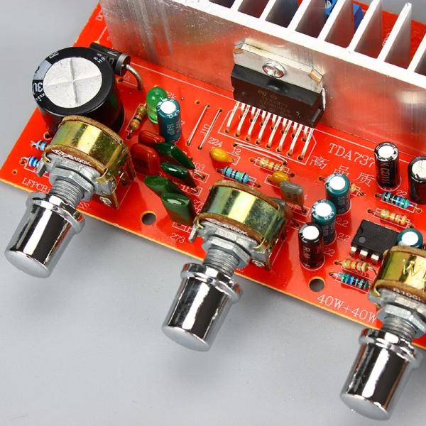 TDA7377 40W*2 DC12V Car DIY Stereo Amplifier Module for Electronic Projects