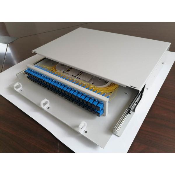 48 Port SC OS2 2U Sliding ODF Fiber Optic Patch Panel