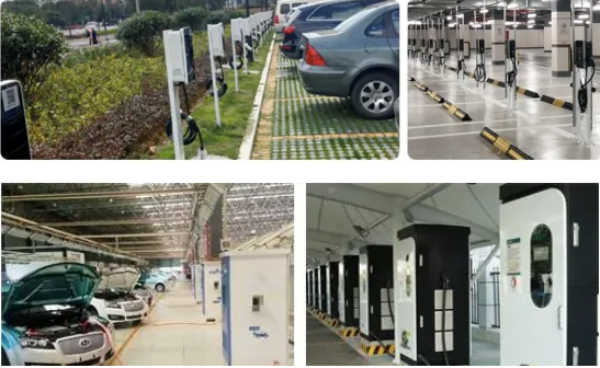 7kw Level 2 Commercial Charging Station Wall Mounted Fast