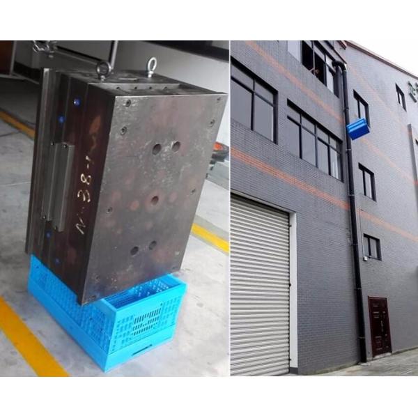 Space-saving Small Collapsible Plastic Storage Moving Boxes by HUADING Capacity 35 kg