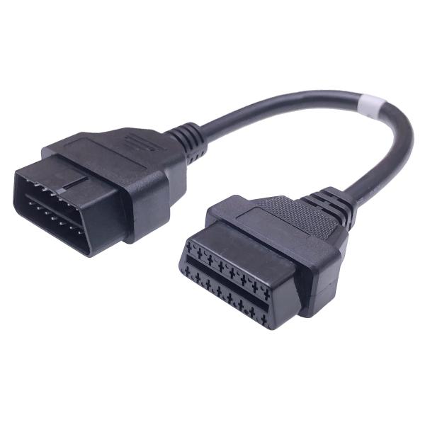 16 Core OBD2 Cable Adapter for Automotive OBD2 Extension Connection Universal Car Fitment 1.5M