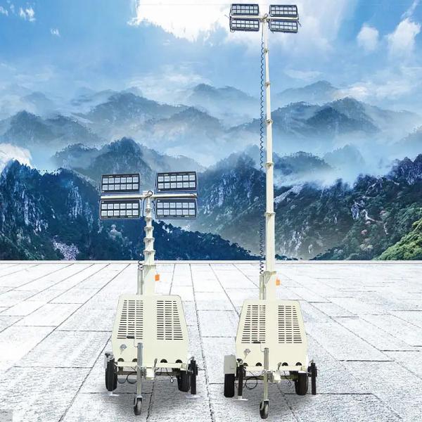Diesel Powered Light Towers LED Tower Lighting Mining Operations Mobile Light Tower