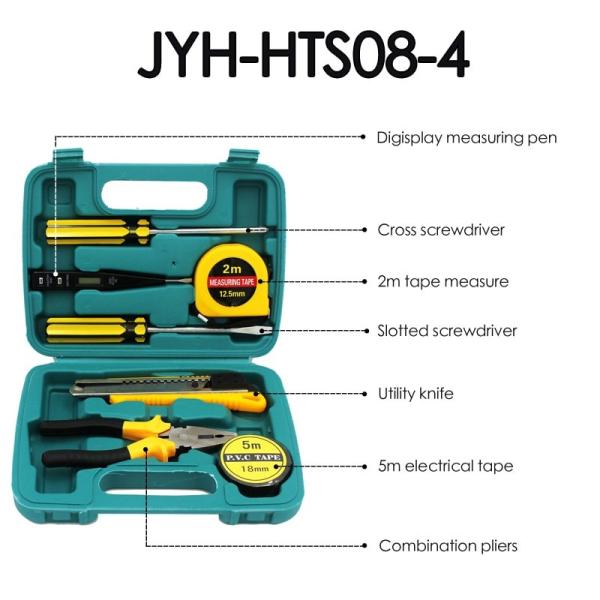 JYH-HTS16-1 Household Tool Sets 10pcs Custom Handmade Toolbox