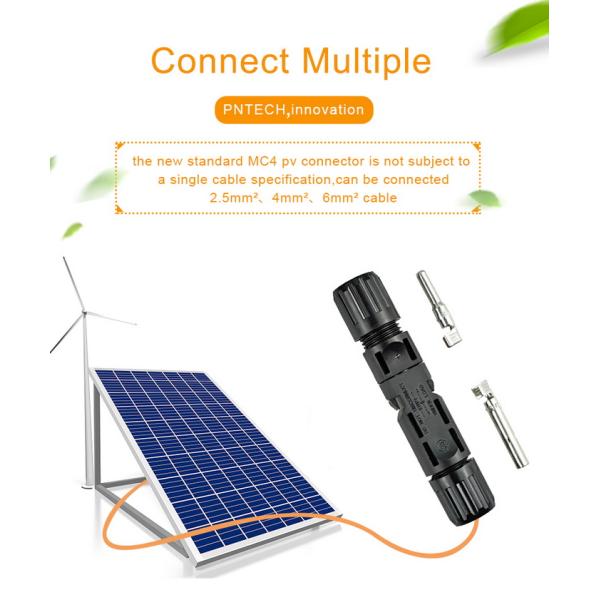 Solar Panel Cable Connectors Compatible With Original MC4 Connector Male / Female