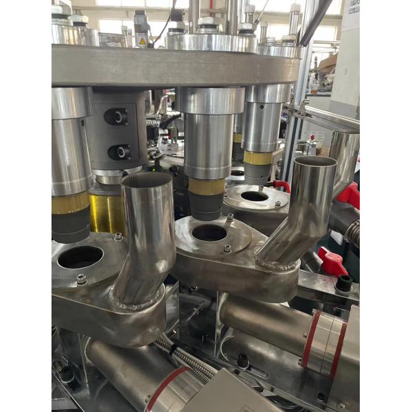 5.5KW High Speed Production Disposable Paper Cup Making Machine Paper Folding Processing Type