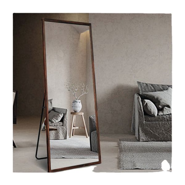 New Zealand Pine Solid Wood Rectangular Mirror Without Light Full Length
