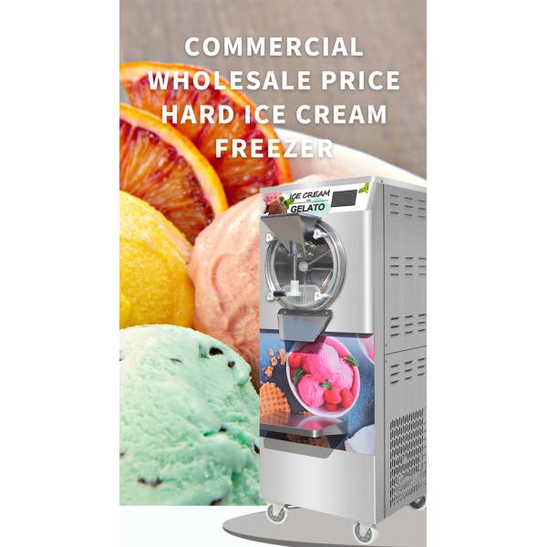 China Supplier Prices Making Machine Ice Cream Machine Professional Small Hard Ice Cream Maker Brazilian Acai Freezer