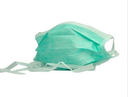 Buy Strap Style 3 Ply Surgical Face Mask Disposable Green Color For Doctor / Patient at wholesale prices