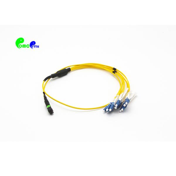 Single Mode Harnesss Breakout Patch Cable 12F MTP Female To 6 LC UPC Duplex LSZH OS2 9 / 125 Trunk Cable Jumper
