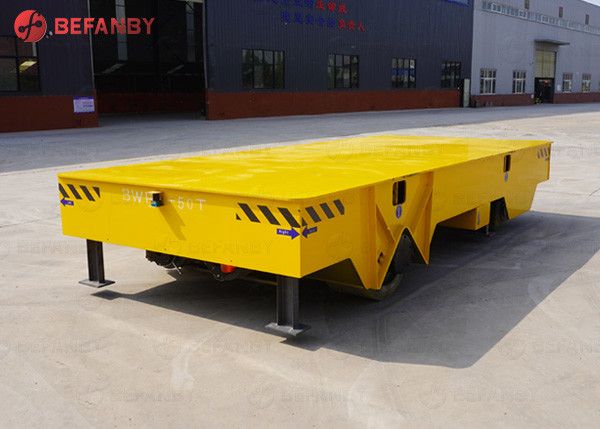 No Rail Electric Steerable 30 Ton Trolley Platform