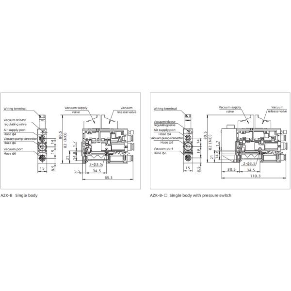 AZK Series Integrated Vacuum Generator