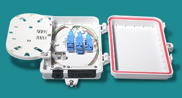 2 Cores Indoor Fiber Optic Terminal Box Wall Mounted 86mm Size