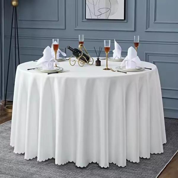 Customized Color Hotel Table Cloth High Durability Comfortable For Dining