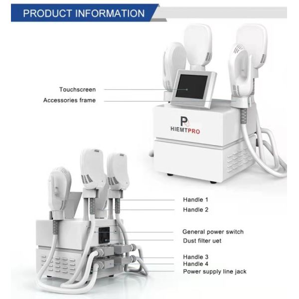 4 heads High Intensity Electromagnetic Muscle Trainer
