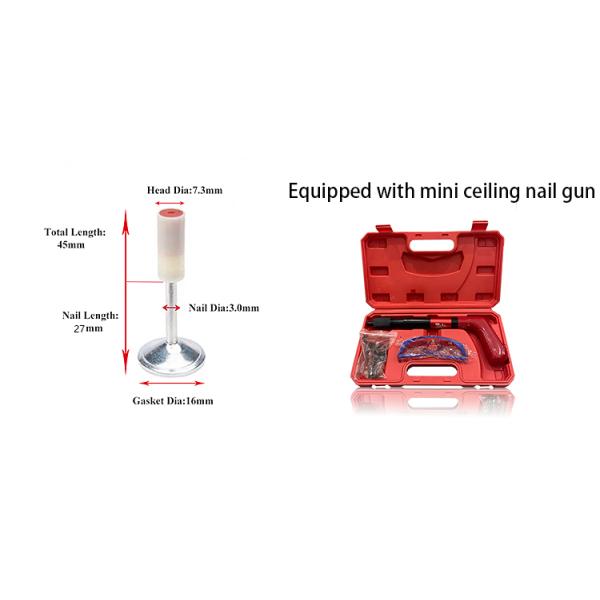 7.3mm Head Diameter Steel and Plastic Integrated Ceiling Nails for Ceiling Shooting