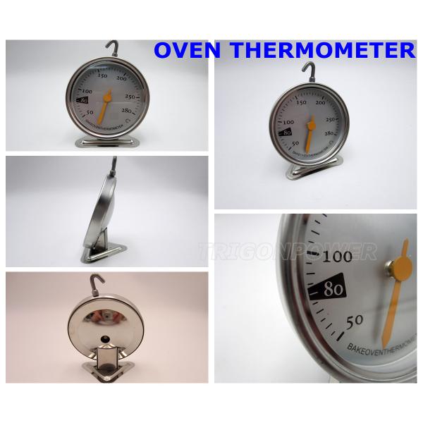 Oven Probe Thermometer THR02-000 , Spiral Coil Spring Dial Stem Thermometer