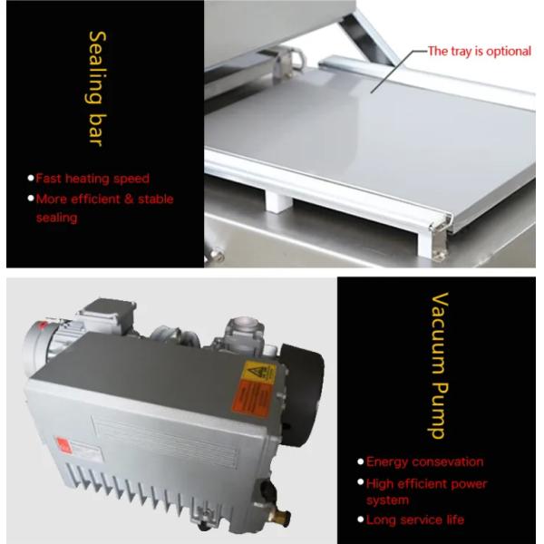 Pouch Packaging Automatic Double Chamber Aluminum Foil Vacuum Sealer Machine Advantage