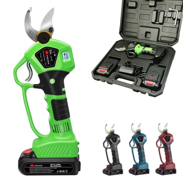 DC 21V Green Cordless Pruning Shears With 1000W Brushless Motor
