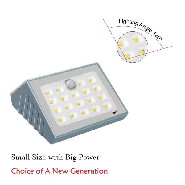 Solar Motion Sensor Light Outdoor, 19 LED Wall Light Solar Powered Garden Light, Waterproof Wireless Security Lights