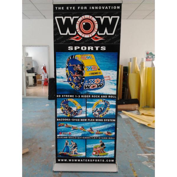 Wide Base Aluminum Roll Up Stand with Printing