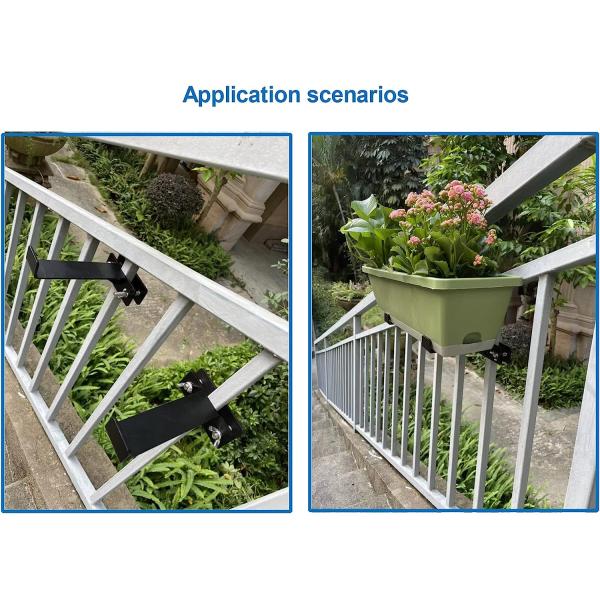 Structure Planter Box Brackets for Window Flower Box Bracket Universal Outside Mount