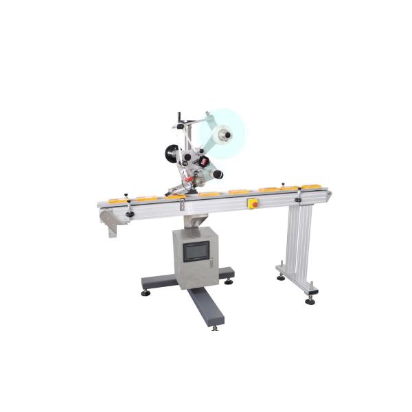 Flat Self Adhesive Sticker Labeling Machine For Surface Labeling Of Boxes / Lids / Bags