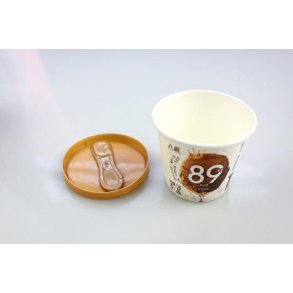 Initial Payment Customized Round Disposable Paper Cup for Small Ice Cream Packaging