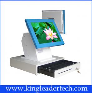Quality Red POS / Cash Register Touch Terminal , LCD TFT Monitor Touchscreen 15 for sale