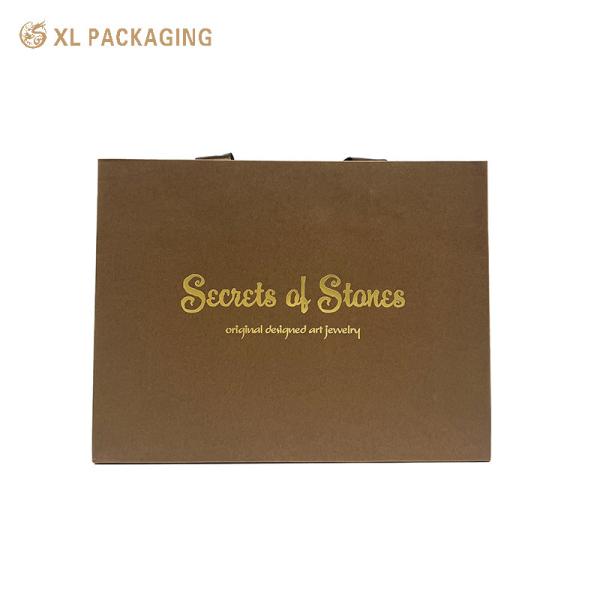 XL Packaging Custom Packaging Factory Handmade Paper Packaging Bags Biodegradable Cosmetic Shopping Bag With Handle
