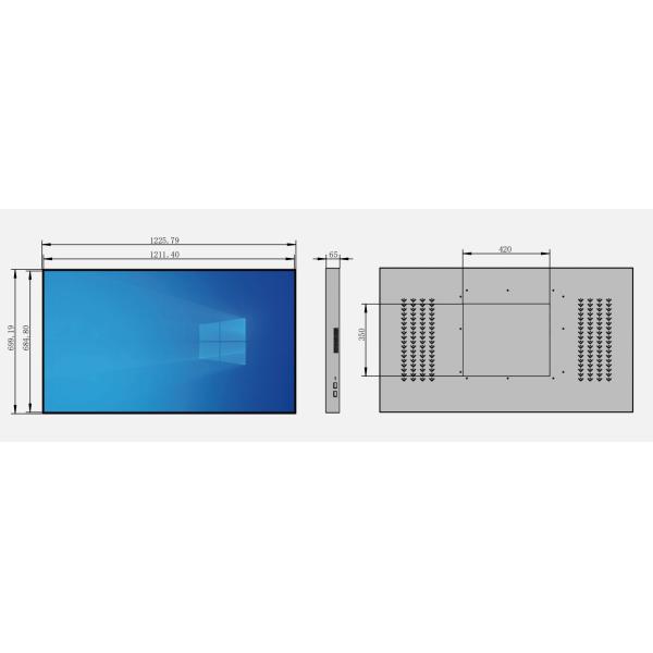 55inch 65inch Light Box LCD Display Screen TFT Type Ultra Narrow Frame
