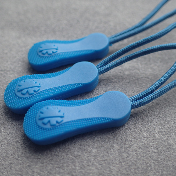 No Toxic Elastic Plastic Zipper Slider Puller